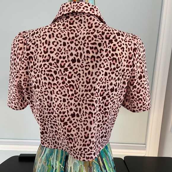 Le Lis Crop Blouse size Med - Picture 3 of 10